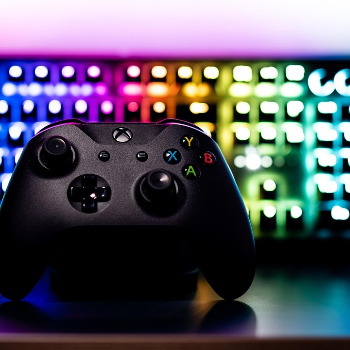 neon game controller